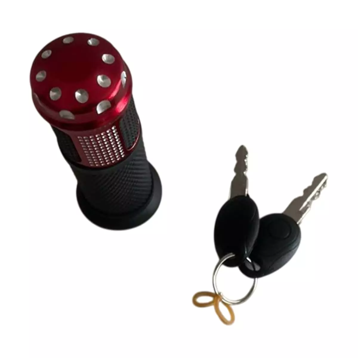 Ручка газа для электротранспорта (красная/золотая/синяя/серебряная) с замком зажигания и вольтметром комплект — изображение 2