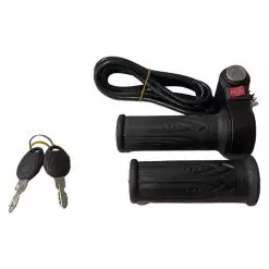 Ручка газу для електротранспорту з замком запалювання та кнопкою