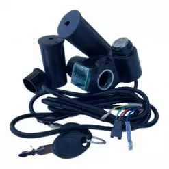 Ручка газу для електротранспорту з замком запалювання та вольтметром комплект