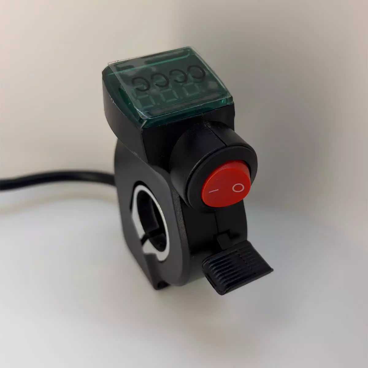 Курок газу із кнопкою та вольтрметром 12v-100V - Зображення 2