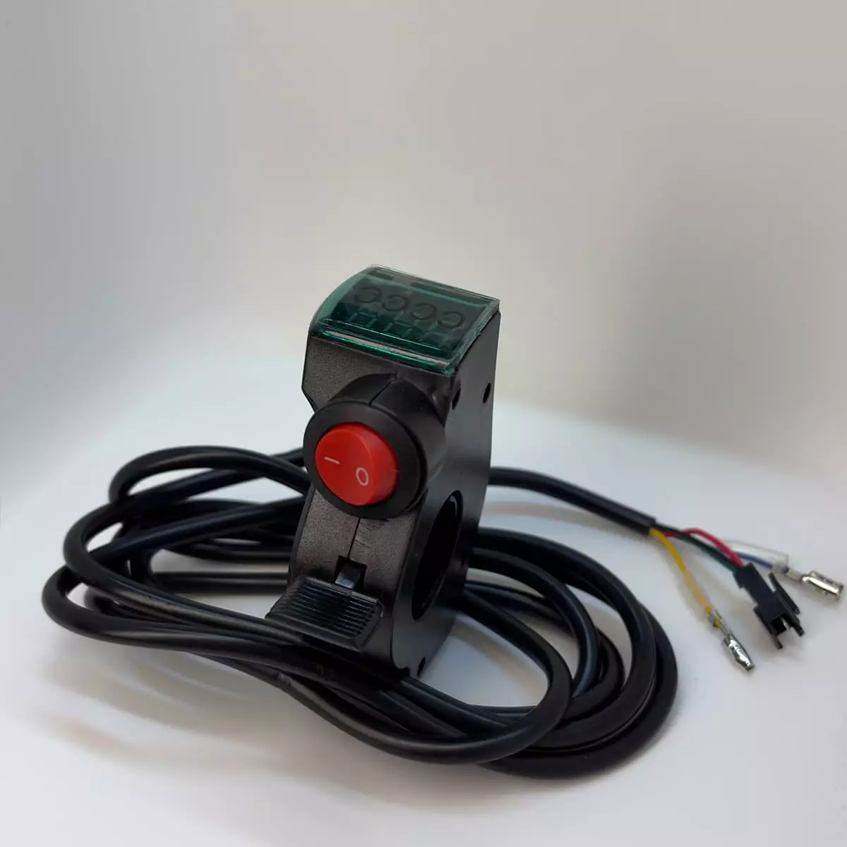 Курок газу із кнопкою та вольтрметром 12v-100V - Зображення 3